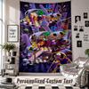 Wall Hanging Tapestry With Custom Name & Text, The Amazing Digital Circus Decorative Tapestry For Bedroom