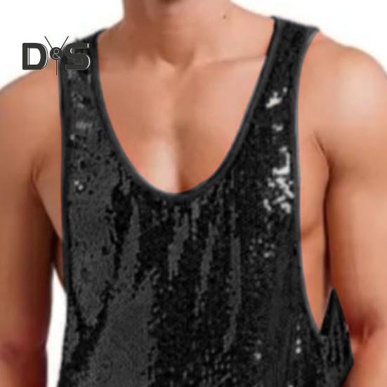 Men Vest O-Neck Sleeveless Loose Fit Solid Color Tank Tops Quick-Dry Versatile Street Style Tops Casual Wear