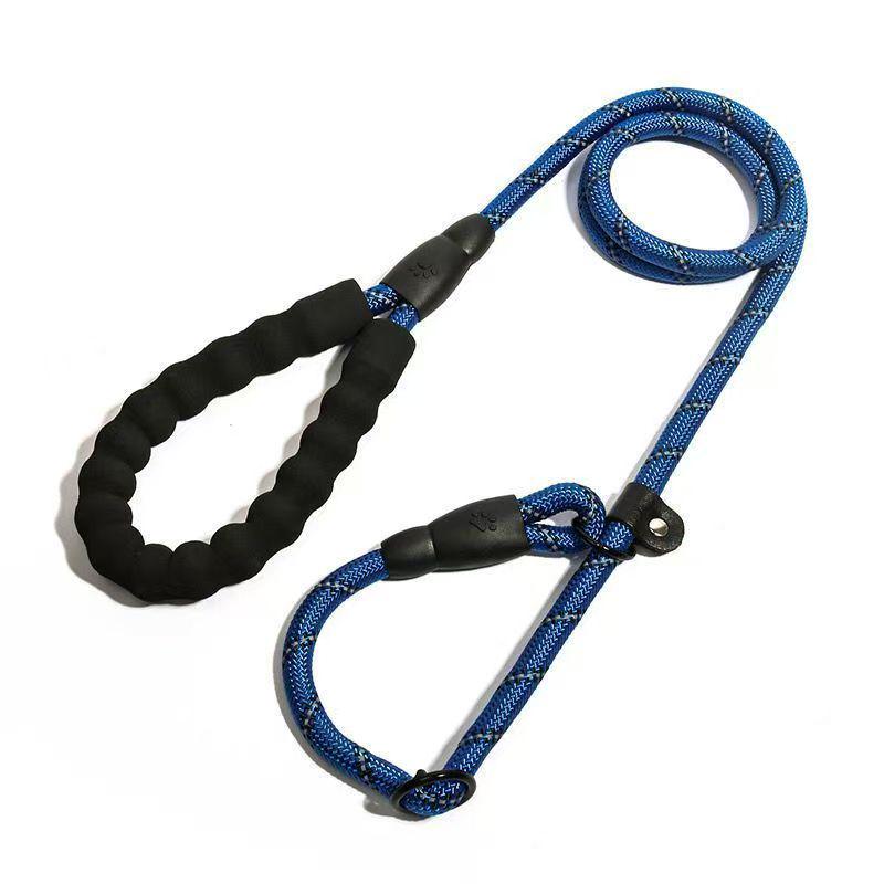 Explosion-Proof Nylon Dog Leash with P-Type Rope and P-Chain for Large Dogs