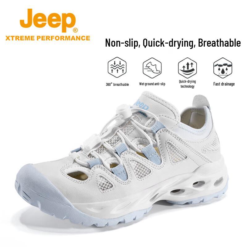

Jeep Unisex Outdoor Amphibious Quick-Dry Hiking Shoes 37