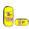 Spongebob Squarepants Cute Cartoon Printing Full-Color Pencil Bag For Primary And Secondary School Students Portable Large-Capacity Leisure
