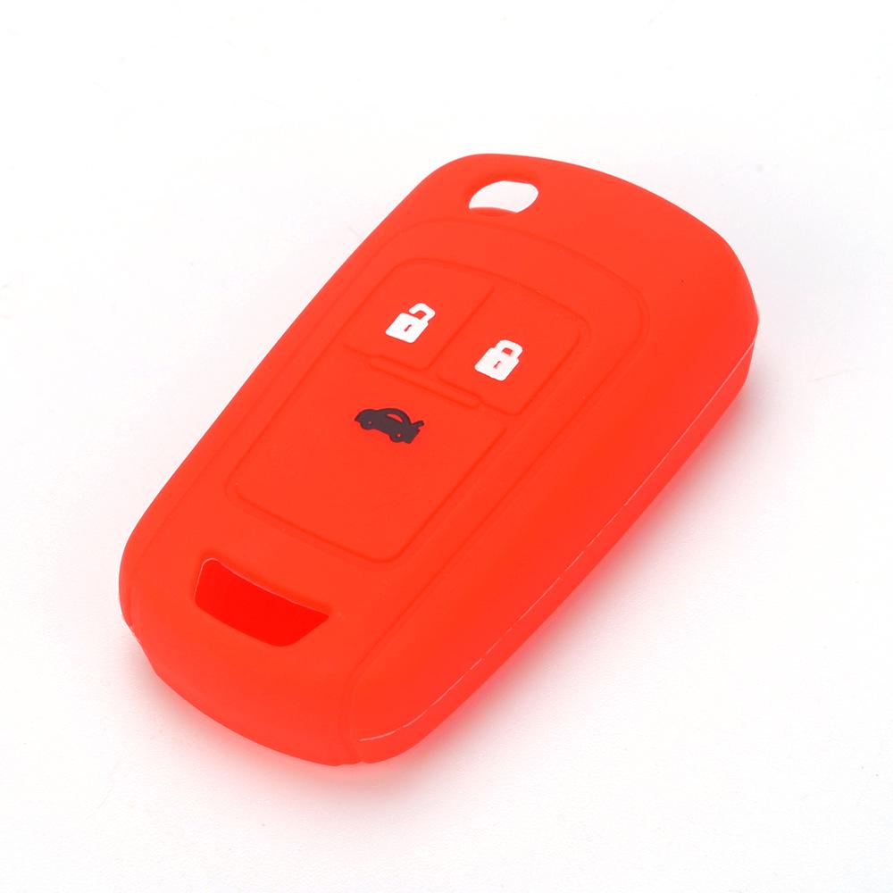Chevrolet Cruze 3-Button Silicone Key Cover (No Logo) - Soft Rubber for Aveo