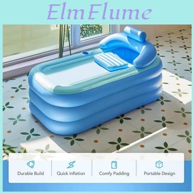 Inflatable Bathtub For Adults Foldable Pvc Bubble Bath Tub For Home Use
