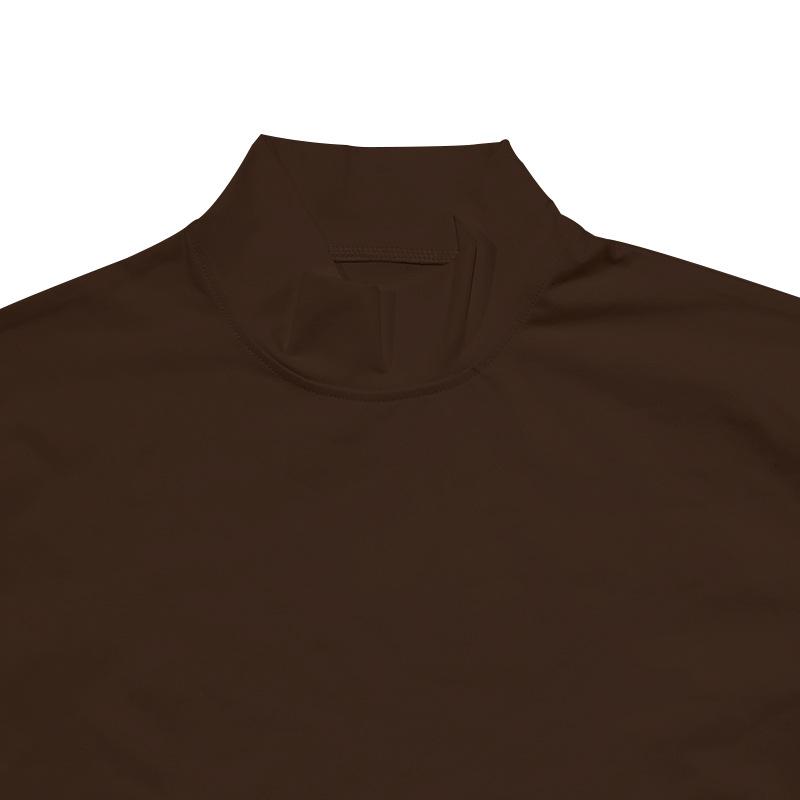 Men's Half Turtleneck Slim Fit Solid Casual T-Shirt.