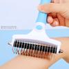 Dog Comb Knife Dogs Brush Double-sided Dog Grooming Brush Stainless Steel Dogs Hair Knot Comb Pet Hair Remover Pet Supplies