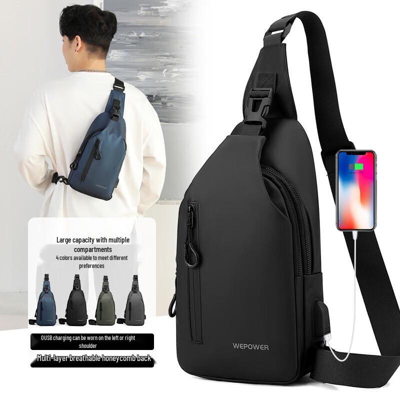 AONIJIE Heren Borst- en Crossbodytas