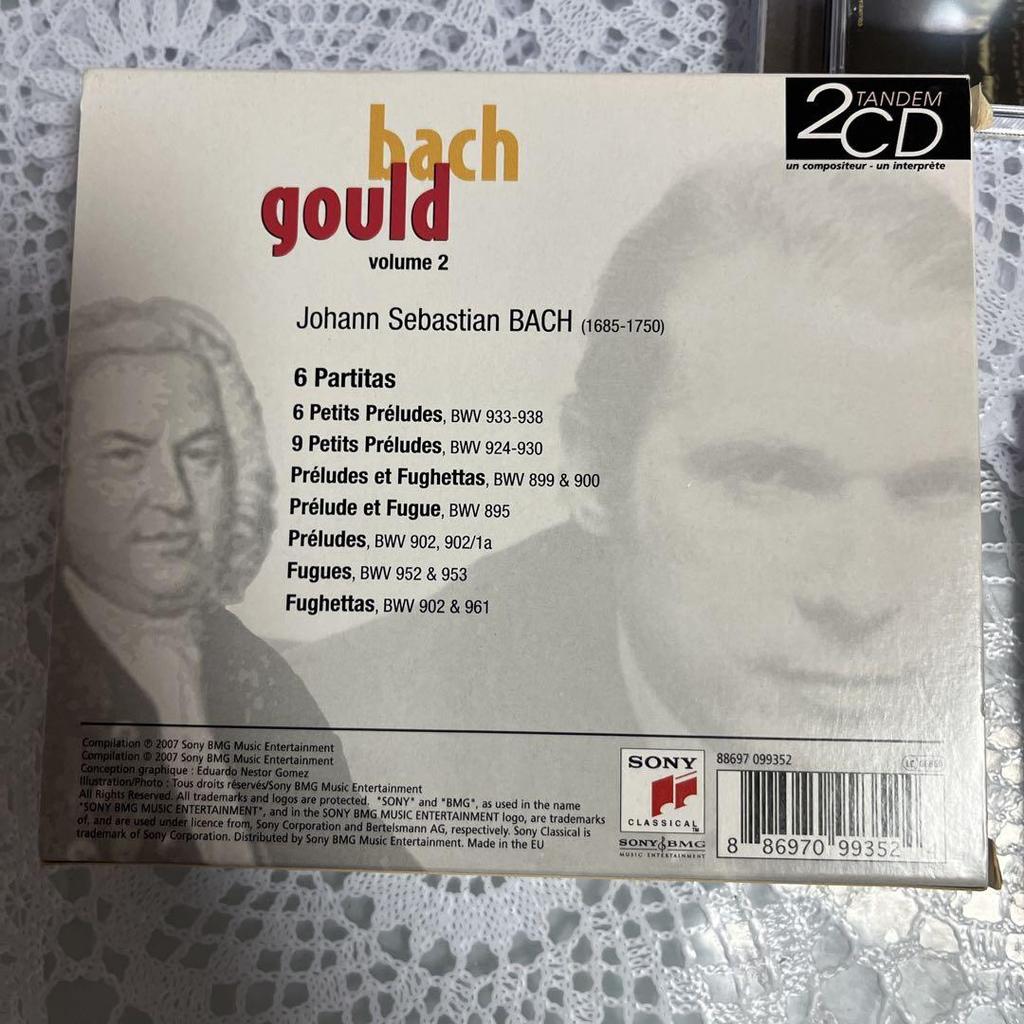 [USED] 2 CDs, Glen Gould Bach Anniversary Edition