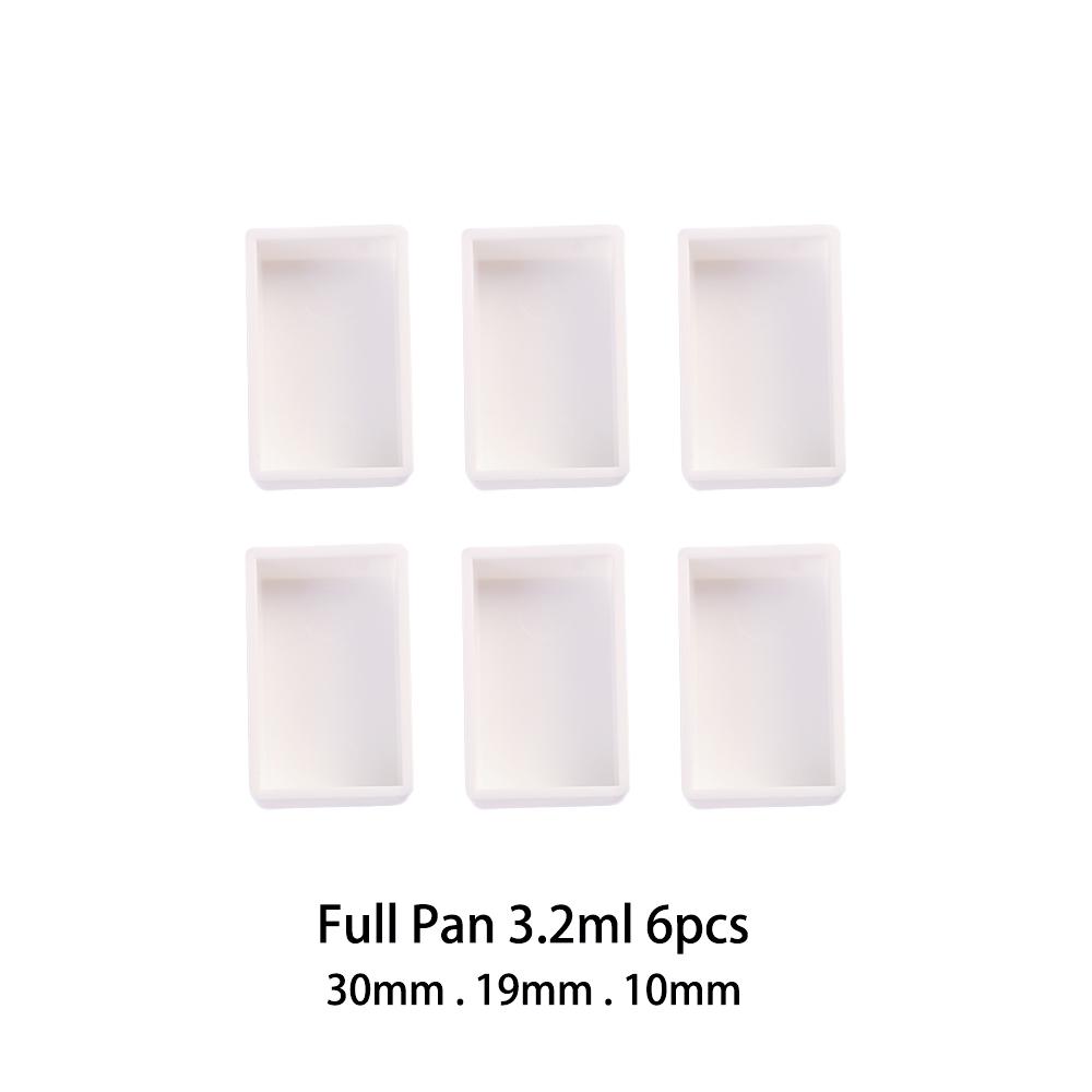 3.2ml 6/12/24/36/48pcs Artists Empty Full Pan Half Pans Paint Palette Art Supplies Watercolor Paint Grid Painting Supplies