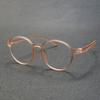 New Fashion Ultralight TR90 Round Glasses for Women Soft Comfortable Retro Anti Blue Light Protection