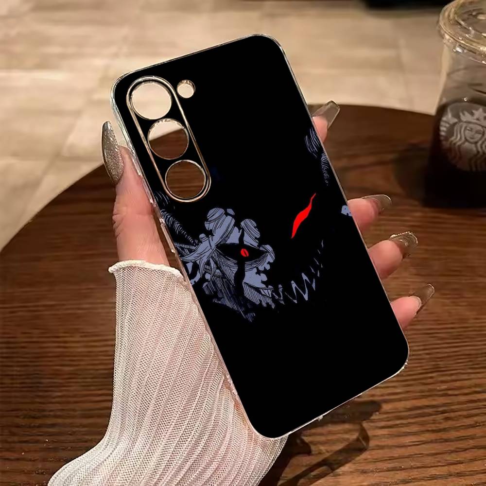 Hot anime-Black-C- Clover Clear Soft Silicone Phone Case for Samsung Galaxy A71, A70, A52, A51, A40, A30