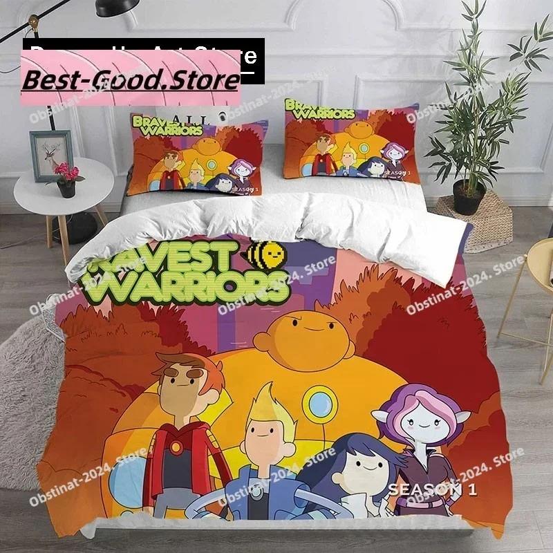 Neues Bravest Warriors Spiel Bettwäsche-Set Bettbezug Kissenbezug Bettwäsche Set Erwachsener Junge Mädchen Schlafzimmer Dekoration Kinder Geschenk Einzel Doppel Groß