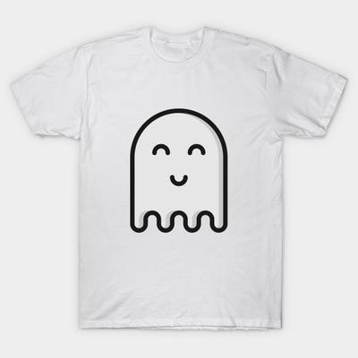 T Shirt Women Cute Ghost Harajuku Print Kawaii Tshirt Summer Short Sleeve Female T-Shirt Top Tee