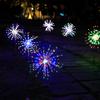 LED Solar Power Firework Lights Garden Decoration Fairy Lights Waterproof Outdoor Dandelion Lawn Lamp for Patio Garden Decor