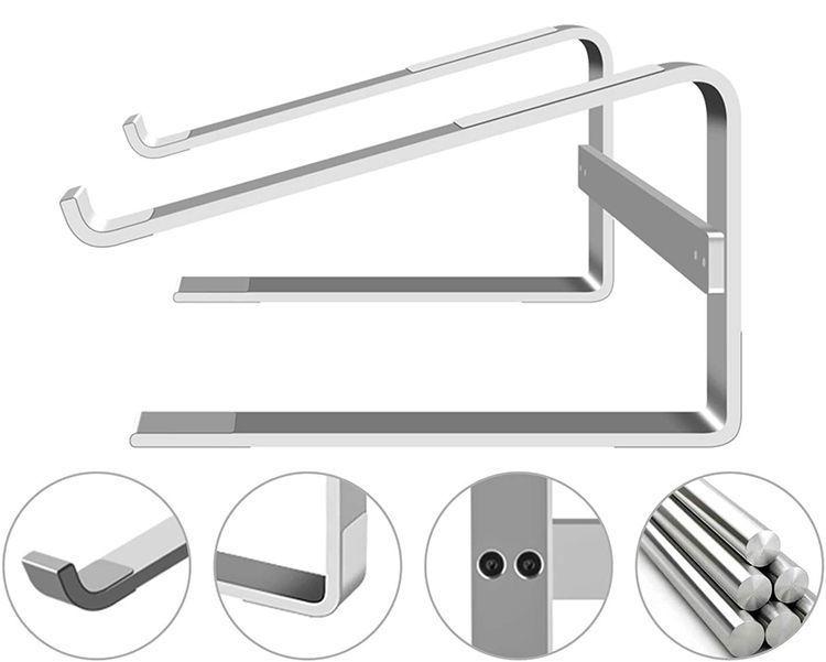 Dual-Layer Adjustable Metal Laptop Cooling Stand for Desktop