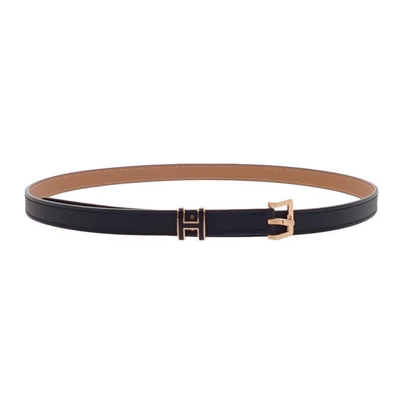 HERMES  H081087  belt black Epsom Women