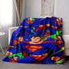 1pc Superman, Comic Art Print Blanket Polyester Fiber, All Season Comfort for Sofa, Bed, Office, Car, Camping Ideal Home Decor & Gift, Office Comfort