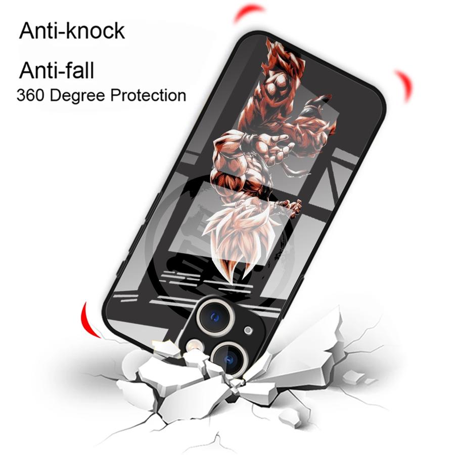 D-ragonS B-allS Anime Case for iPhone 17 Pro Max 8 13 11 Air 16 12 15 Plus XR 14 Glass Phone Cover