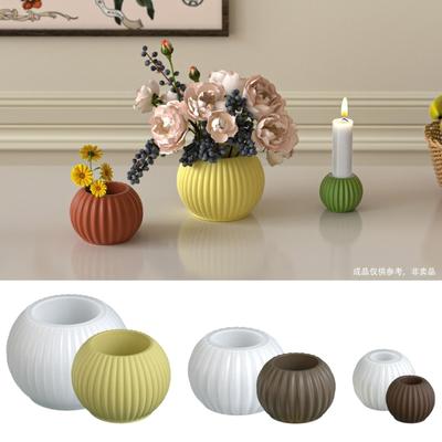(1 Pack) Candle Making Mold - Silicone Mold for Flower Pots and Candlesticks, Resin Art, Soap Crafting, Home Decoration