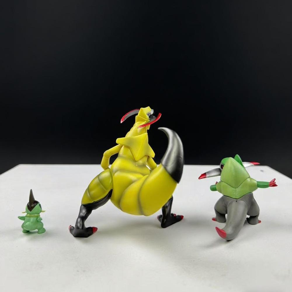 2-11cm Pokemon Anime Figure Axew Fraxure Haxorus Action Figures Pvc Statue Desktop Ornament Collection Model Toys Gifts