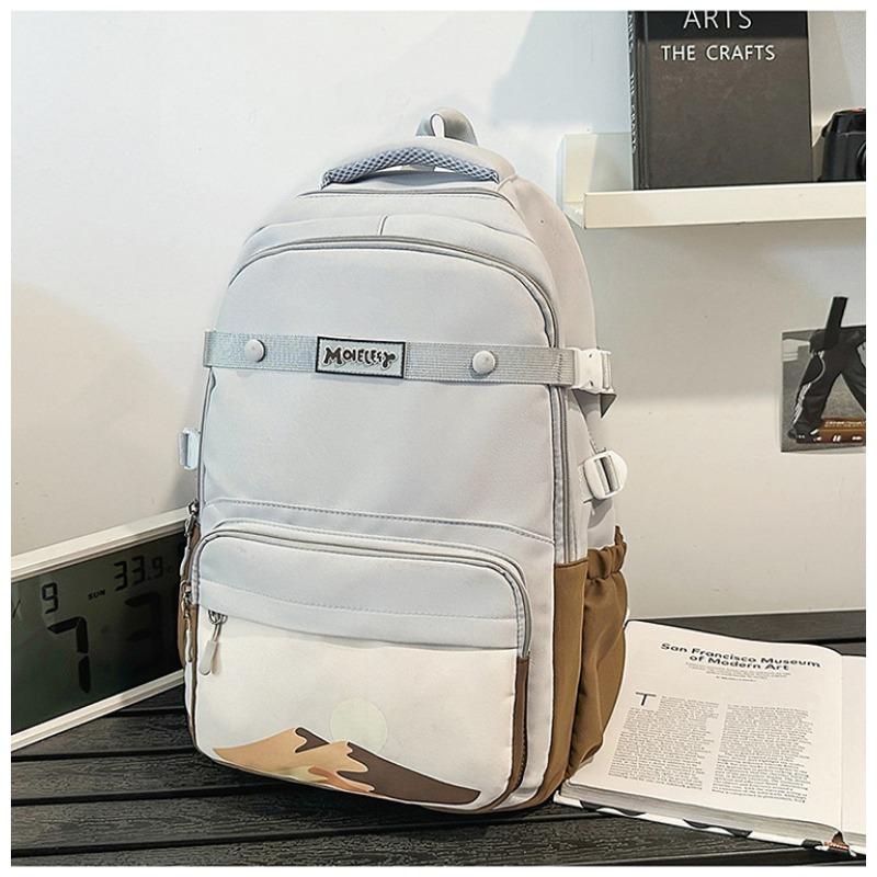 

Новый школьный рюкзак имеет высокую ценность, свежий, милый и свежий, контрастные цвета, рюкзак, пара легких и вместительных рюкзаков.