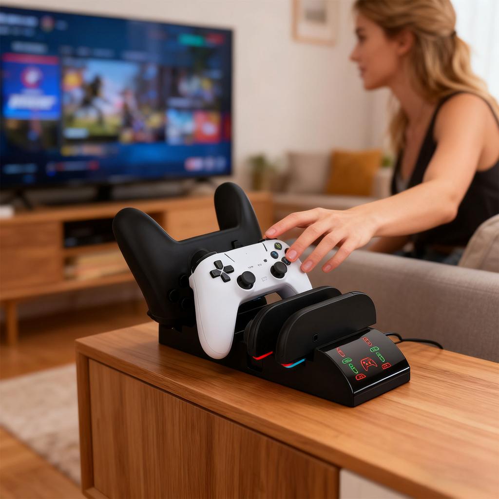 Intelligent Charging Station Charging Dock For NS2PRO Controllers Offering Real Time Power Monitoring