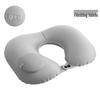 Inflatable U-Shaped Travel Pillow - Neck Support for Camping & High-Speed Rail