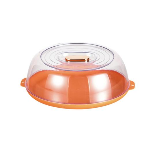 

Crisper Box Stackable Food Storage Container Keep Food Freshness Plate Cover Reusable Insect Dust Protection Dish оранжевый