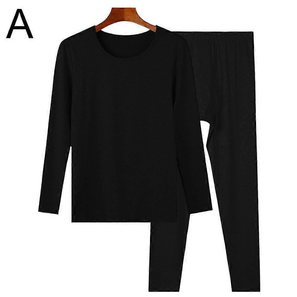 Men's Autumn and Winter Thin Brushed Warm Suit Constant Temperature Insulation