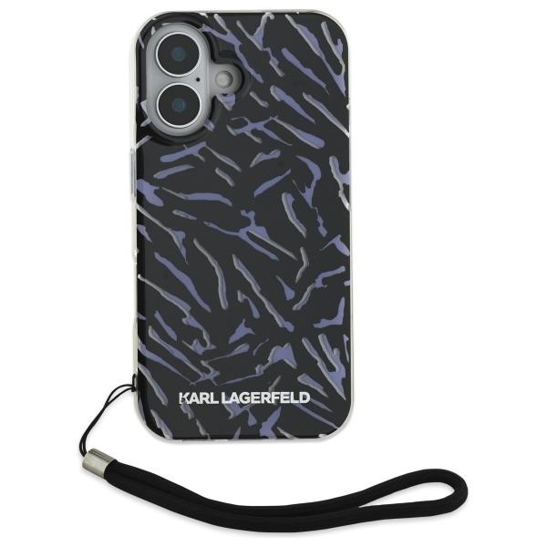 Karl Lagerfeld Klhcp16Shzbpkccu Iphone16 6.1 Fioletowy/Purple Zebra With Cord