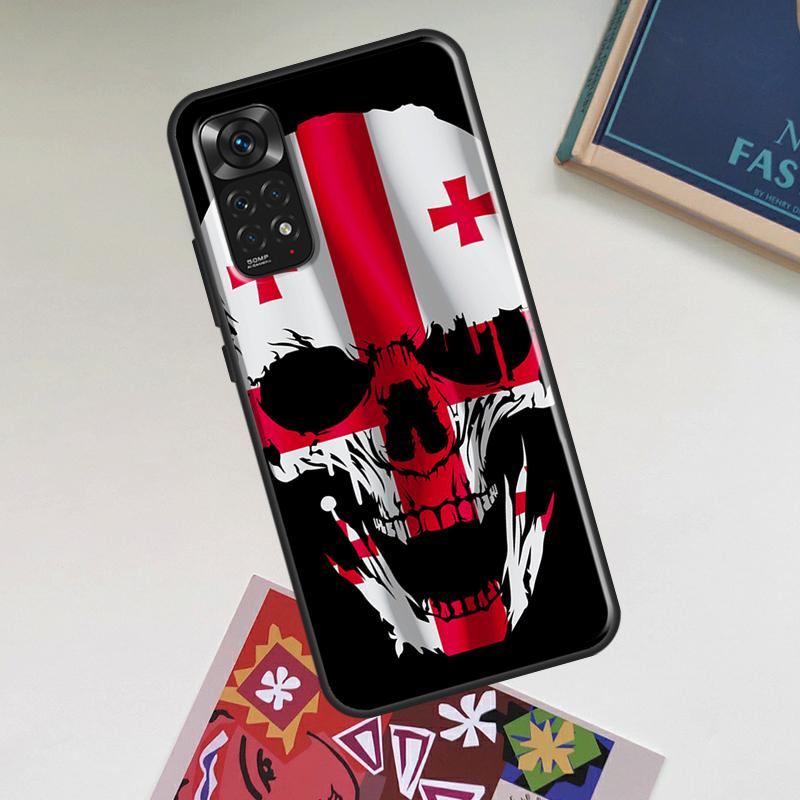 Georgia Flag Case For Xiaomi Redmi Note 12 Pro Plus 8 9 10 11 Pro 8T 9S 10S 11S 12S 9C 10A 10C 12C Cover