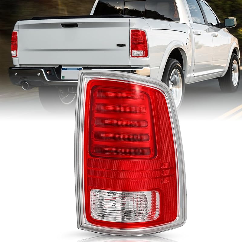 Factory LED Tail Light Assembly Fit for 2013-2018 Dodge Ram 1500/2014-2018 Dodge Ram 2500 3500, Driver and Passenger Side Rear Tail Lamp Pair