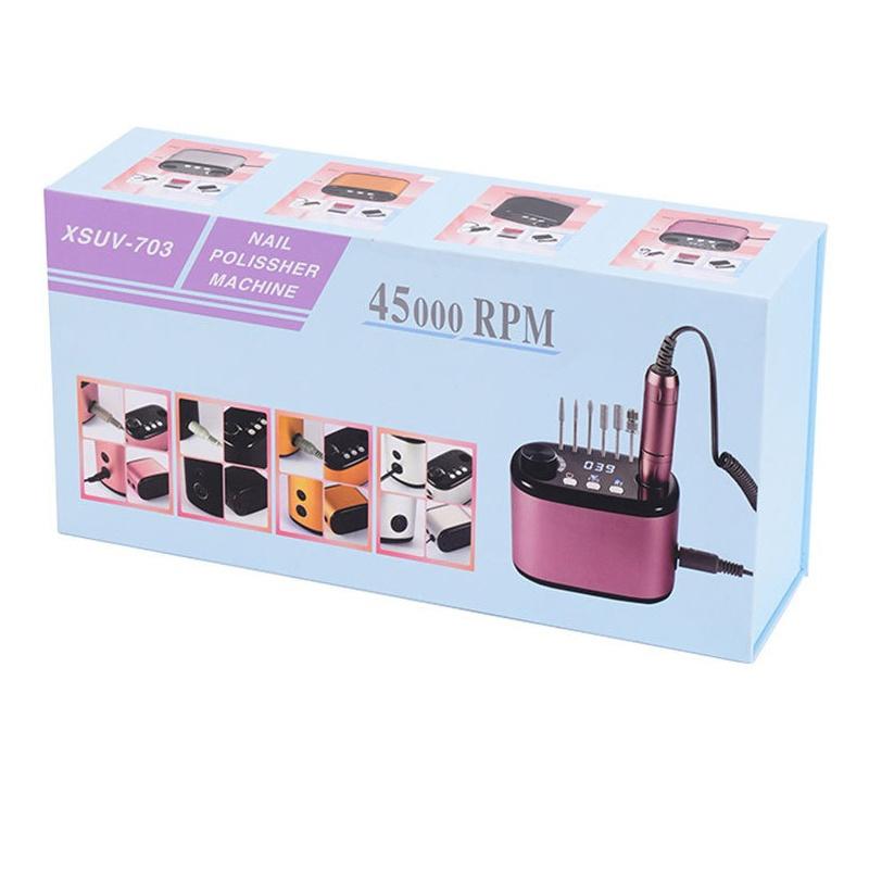 SUV-703 Polidor de unhas profissional, 0-45000 rpm/60W, equipamento de beleza e unhas