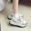 2024 Mixed Color Fashion Women's Sports Shoes Versatile Thick Sole Flat Casual Outdoor Running Women's Platform Sneakers