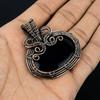 Black Onyx Jewelry, 999 Copper Wire Wrapped Pendant Handmade Gemstone Jewelry, Gifts For Wife Brand New Pendant