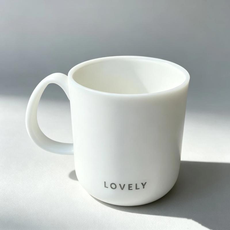 Mold Proof Plastic Mouthwash Cup Gradient Color Comfortable Handle For Home Bathroom Oral Hygiene Use