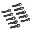 10Pcs RC Tie Rod Ball Head Light Weight Wear Resistant Plastic Accurate Size M3 Tie Rod End Ball Joint for 1/10 1/12