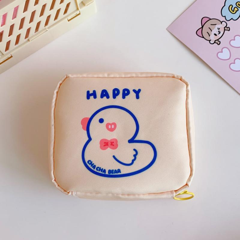 Girls Sanitary Napkin Storage Bag Portable Large-capacity Key Headphone Carrying Bag Coin Purse
