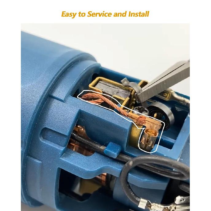 8Pcs N097696 Carbon Brushes Fit for DeWalt DWE4120 DWE4011 DWE4120N DWE4887 for Grinder Motor Replacement Part Graphite Material