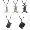 Death Note Shinigami Pendant with Notebook and L Necklace - Japanese Anime Inspired