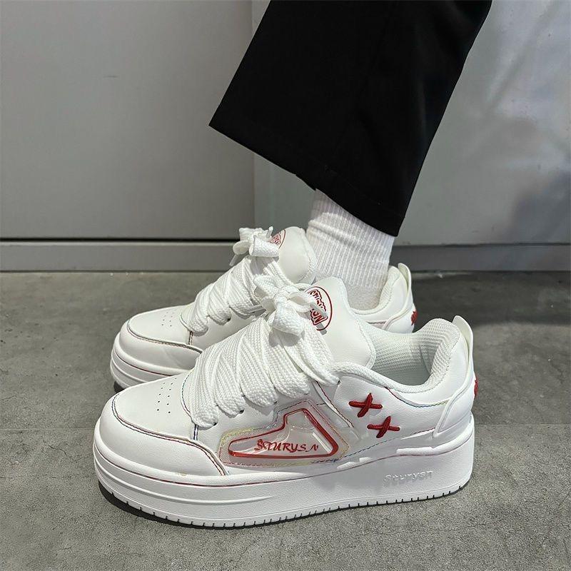 Niche dopamine street shot thick-soled heightening bread shoes high street versatile casual skateboard shoes