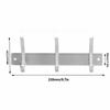Silver Coat Hook 3 Hooks Robe Hook Versatile Coat Rack  Space-Saving