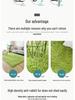 Long Pile Silk Wool Carpet - Full Coverage Bedroom and Living Room Rug, Solid Color