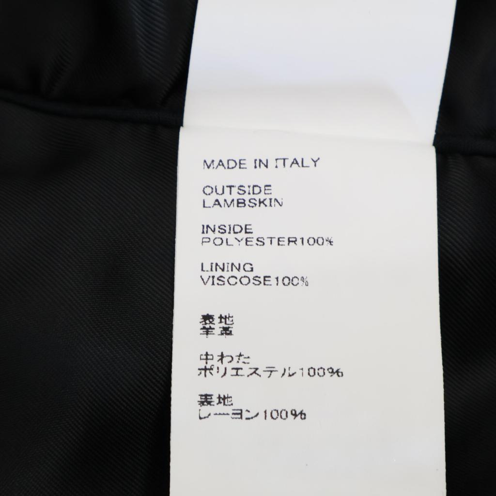 EMMETI Andrea Padded Single-breasted Lambskin Jacket Jacket 50 blackUsed