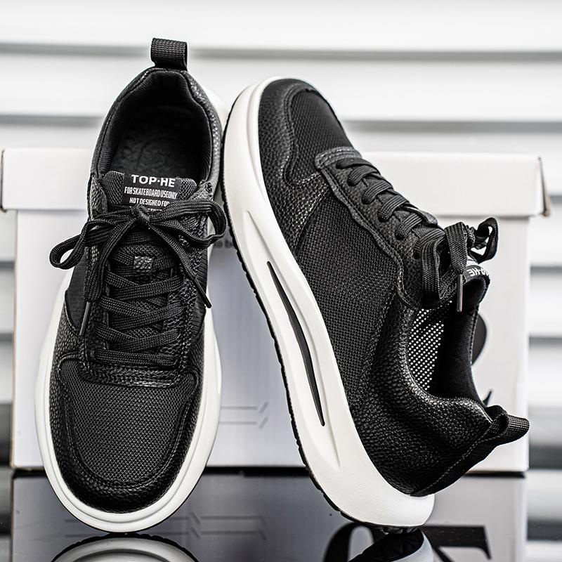 New Fashion Men 's Four Seasons Comfortable Thick Sole Shoes Students BoysTrending Soft Sole Breathable Casual Running Sneakers