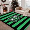 1 Stück Teppich Sassuolo Fußballwappen Design Teppich, Stuhlteppich, Läufer für Büro Schlafzimmer Wohnzimmer Schlafzimmer, Fußabtreter Dekoration Weihnachts-Fan-Geschenke