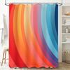 GAEColorful Shower Curtain Rings Set Bath Decor Ideas for Kids Bathroom Multicolor Raindrop Design Easy Installation in Home B