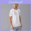 Camiseta Estilosa de Manga Curta 2024 da Equipe F1 -benz com Caimento Solto Confortável