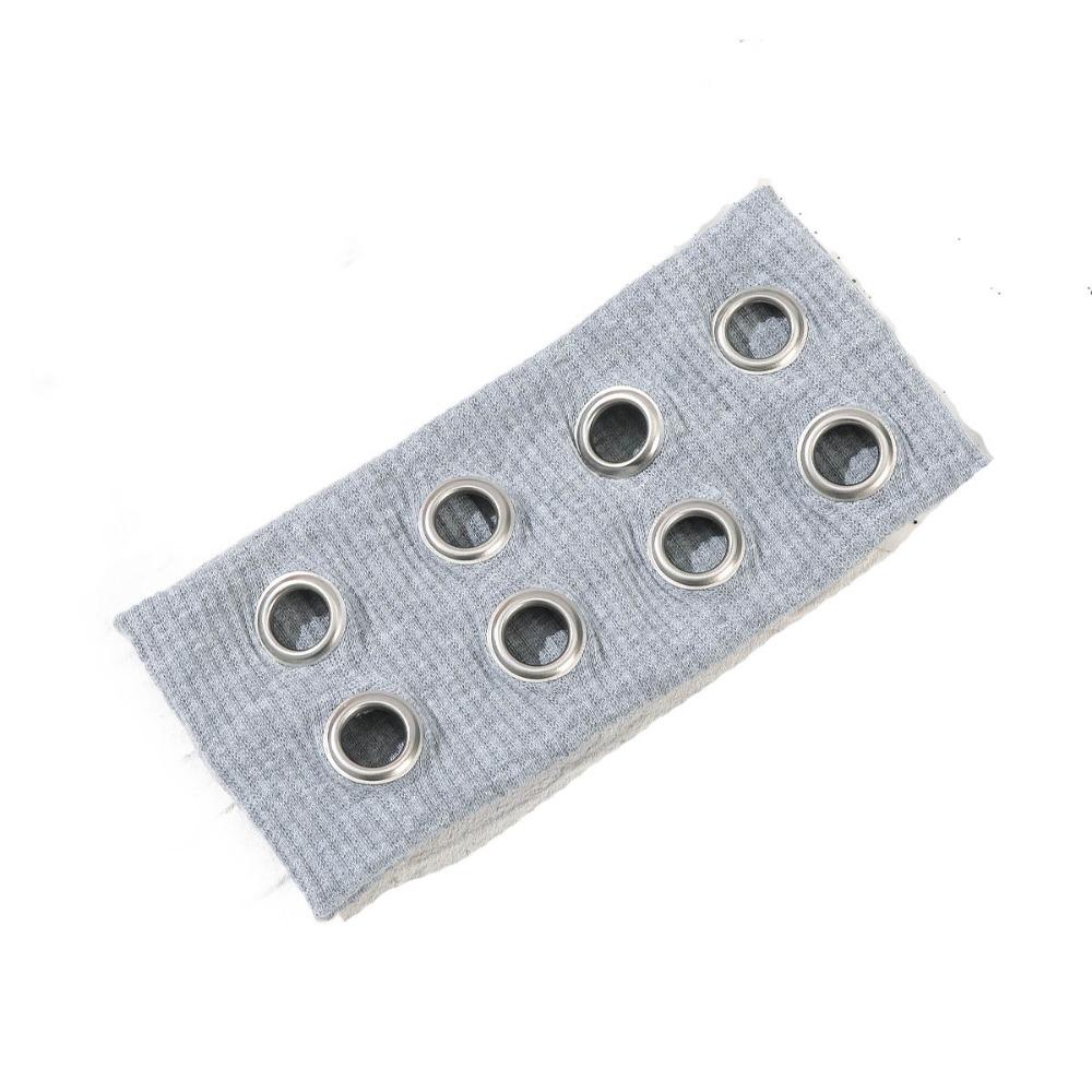 Metal Eyelets Punk Headwrap Wide Elastic Hollowed Out Eyelets Headband Rock Head Band  Punk Girl