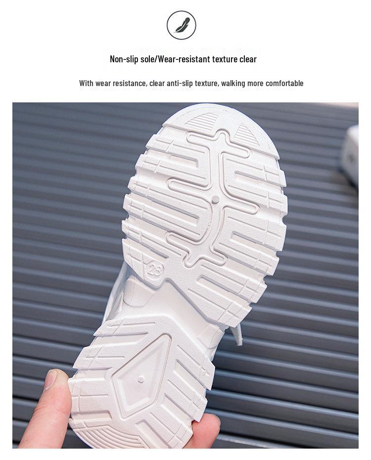 2025 Summer Kids' Breathable White Mesh Sneakers—Lightweight Style for Boys & Girls