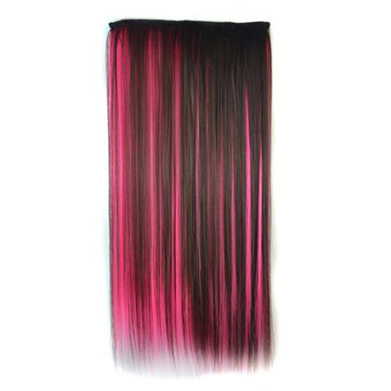 

Заколка в красочном шиньоне, синтетические прямые волосы, наращивание хвоста для косплея 4